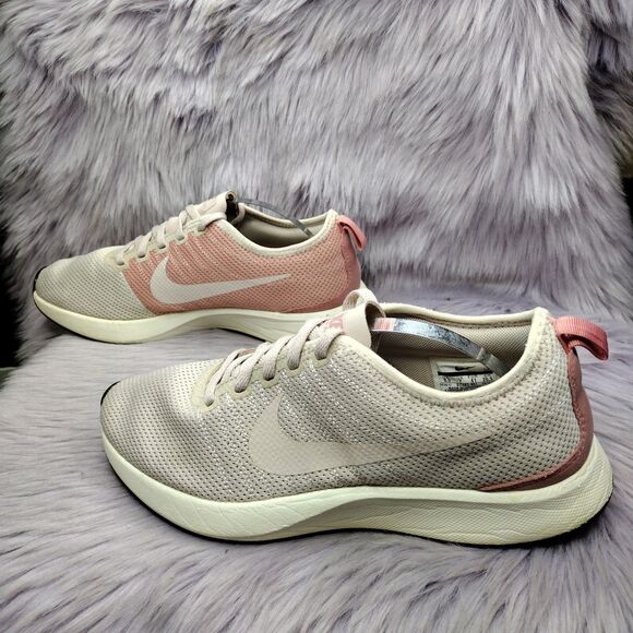 Nike Dualtone Racer Pink Mesh Running Gym Sneakers Womens Size 9.5 - Picture 1 of 7